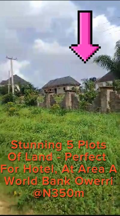 Stunning 5-Plots Of Land In Owerri, World Bank Area