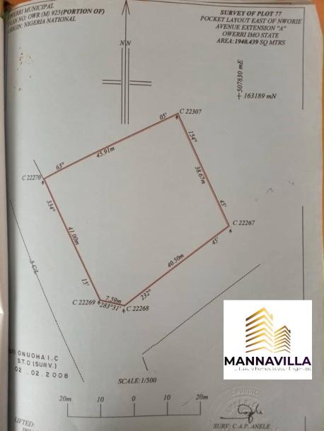 Prime 4 Corner Plots of Land in World Bank, Owerri – Perfect for Hotel, or Dream Home-1